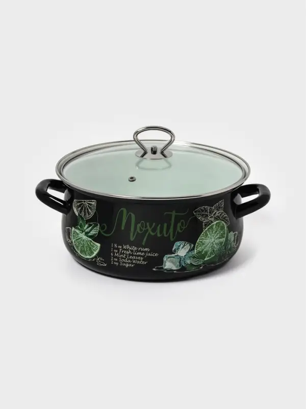 Кастр.сфер. 4л (черная)Мохито