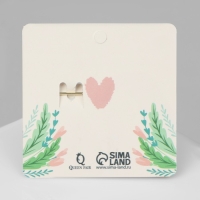 Булавка-оберег &laquo;Любовь к себе&raquo;, цвет бело-голубой в золоте