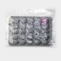 Форма для мармелада Доляна &laquo;Фрукты&raquo;, силикон, 21,3&times;14,4&times;1,5 см, 25 ячеек (3&times;2 см), цвет серый