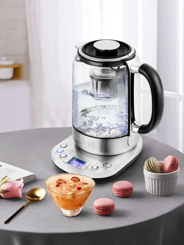 Чайник электрический стеклянный КТ-6116 - 1.7 л