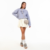 Сумка женская кросс-боди на молнии, цвет бежевый