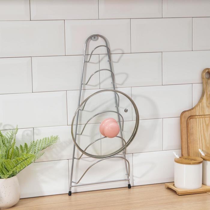 Подставка для крышек подвесная, 19,5&times;9&times;46 см, хром