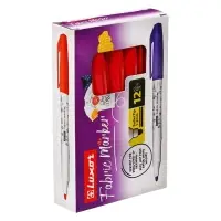 Маркер для ткани 1-2 мм Luxor "Fabric", пулевидный, красный