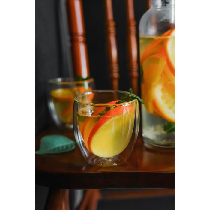 Стакан стеклянный с двойными стенками &laquo;Олд фэшн&raquo;, 200 мл, стеклянный