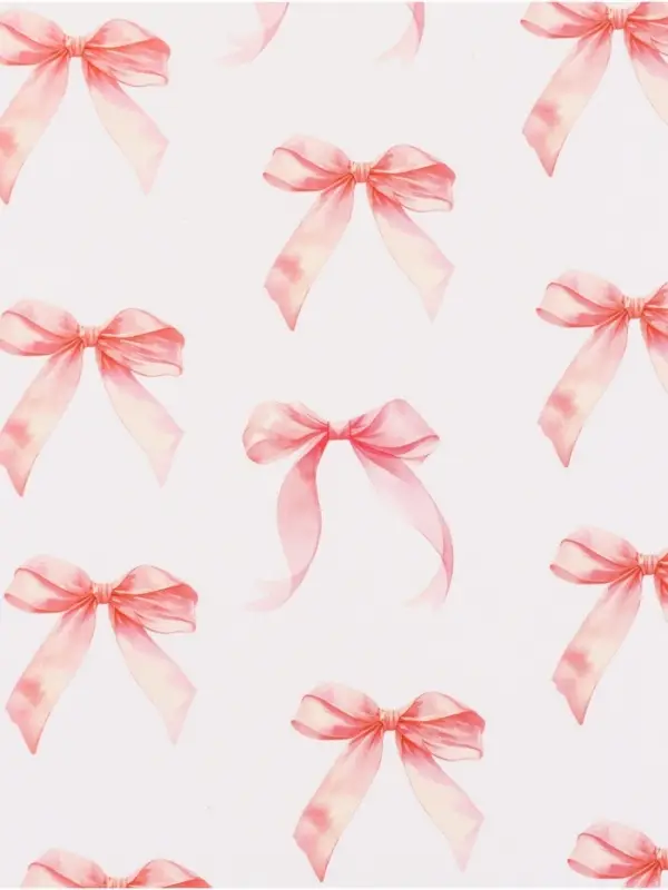 Бумага упаковочная глянцевая &laquo;Бантики&raquo;, 50 &times; 70 см