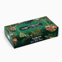 Салфетки бумажные в коробке «Новый год! Зимняя сказка», 100 шт, двухслойные Салфетки бумажные в коробке «Новый год! Зимняя сказка», 100 шт, двухслойные