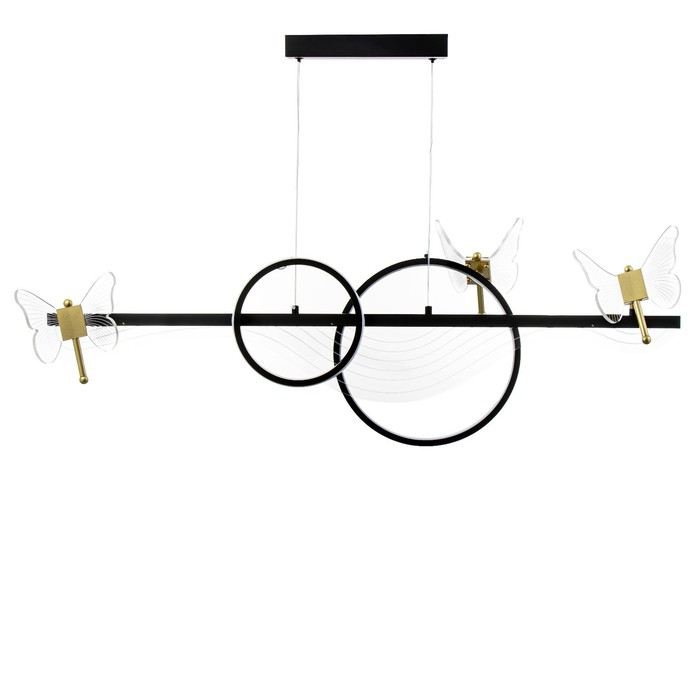 Светильник "Фьюжн" LED 110Вт 3000-6000К черный 100х12х28см