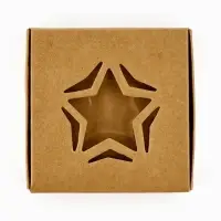 Коробка под бижутерию с окном &laquo;Звезда&raquo;, 7.5 х 7.5 х 3 см