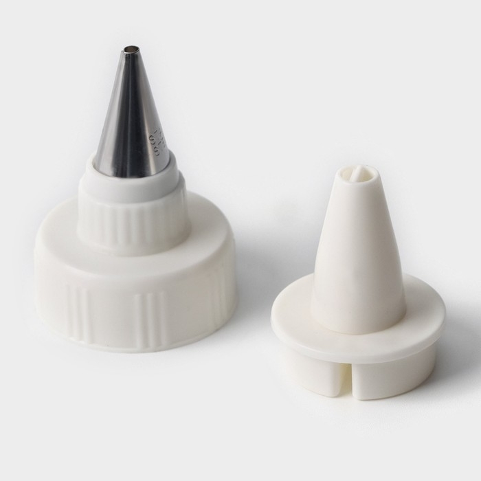 Шприц кондитерский для двухцветного декорирования Доляна &laquo;Дубль&raquo;, 19&times;5 см