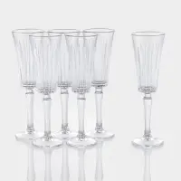 Набор бокалов для шампанского "Solennita" 6 шт, 7х23,2 см, прозрачные