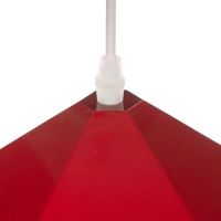 Светильник Edward 1х40Вт Е27 пр-1м красный 38х38х25см
