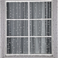 Гирлянда &laquo;Занавес&raquo; 2 &times; 3 м, IP65, УМС, белая нить, 760 LED, свечение белое, мерцание белым, 220 В