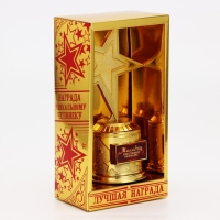 Кубок наградная фигура: звезда литая &laquo;Молодец&raquo; золото, пластик, 16 х 6 см.