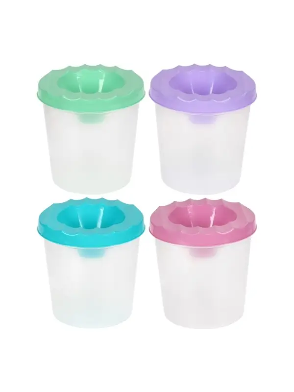 Стакан - непроливайка для рисования Calligrata &laquo;Прованс&raquo;, 200 мл, пастельный МИКС