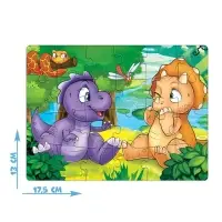 Пазл &laquo;Весёлые динозаврики&raquo;, 24 элемента