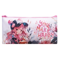 Пенал мягкий, 1 отделение, 108 х 205 мм, плоский, Calligrata ПМП 01-20 "Аниме" Пенал мягкий, 1 отделение, 108 х 205 мм, плоский, Calligrata ПМП 01-20 "Аниме"