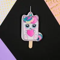 Свеча для торта &laquo;С Днём Рождения&raquo;, котик, 4,3 х 7,3 см