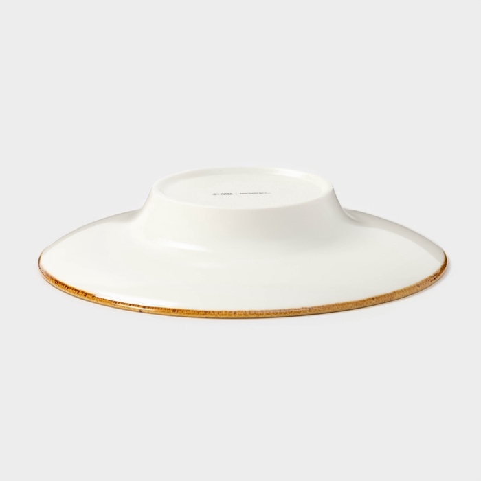 Тарелка керамическая для пасты Magistro &laquo;Церера&raquo;, 160 мл, d=21 см, цвет белый