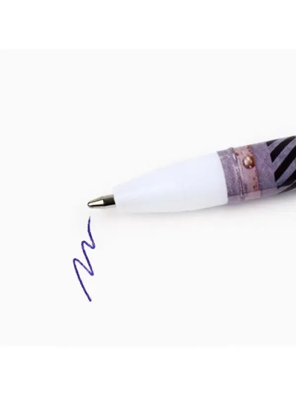 Ручка шариковая, пластик с колпачком, синяя паста, шариковая 0.5 мм &laquo;Отважный защитник&raquo;