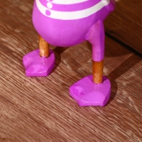 Сувенир "Утка в сиреневом" дерево 25 см Сувенир "Утка в сиреневом" дерево 25 см