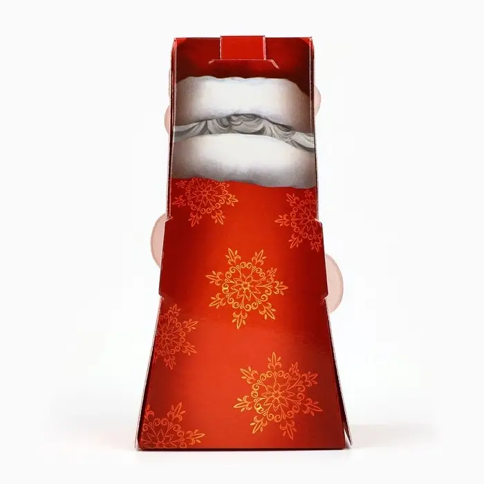 Коробка складная с окном &laquo;Дедушка Мороз&raquo;, 6 х 12 х 3.5 см