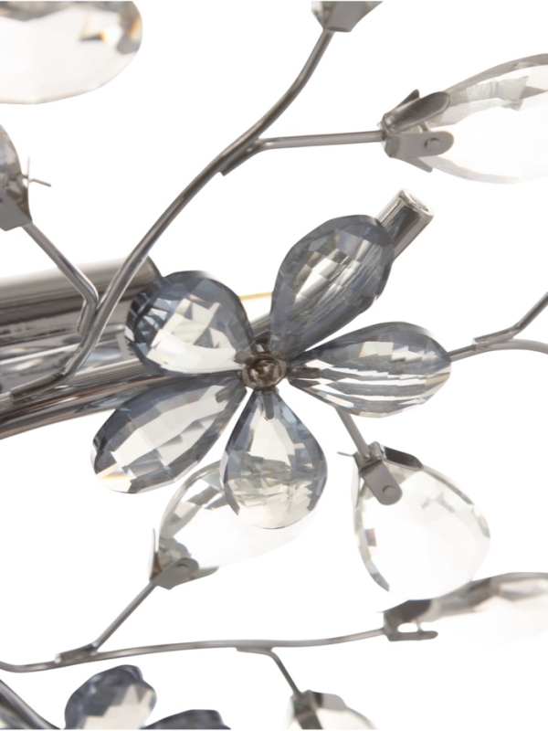 Люстра Люстра "Цветы" 5х40Вт Е27 хром 50х50х18см