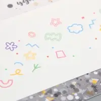 Переводная тату на тело цветная &laquo;Веснушки цветные узоры&raquo;, 15.8&times;6 см