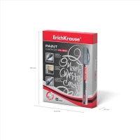 Маркер-краска (лаковый) 2.5 мм Erich Krause PT-350, серебряный Маркер-краска (лаковый) 2.5 мм Erich Krause PT-350, серебряный