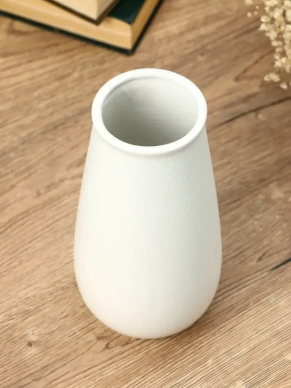 Ваза керамика настольная "Шерон" классика, 19,5х9,5х7 см, белый