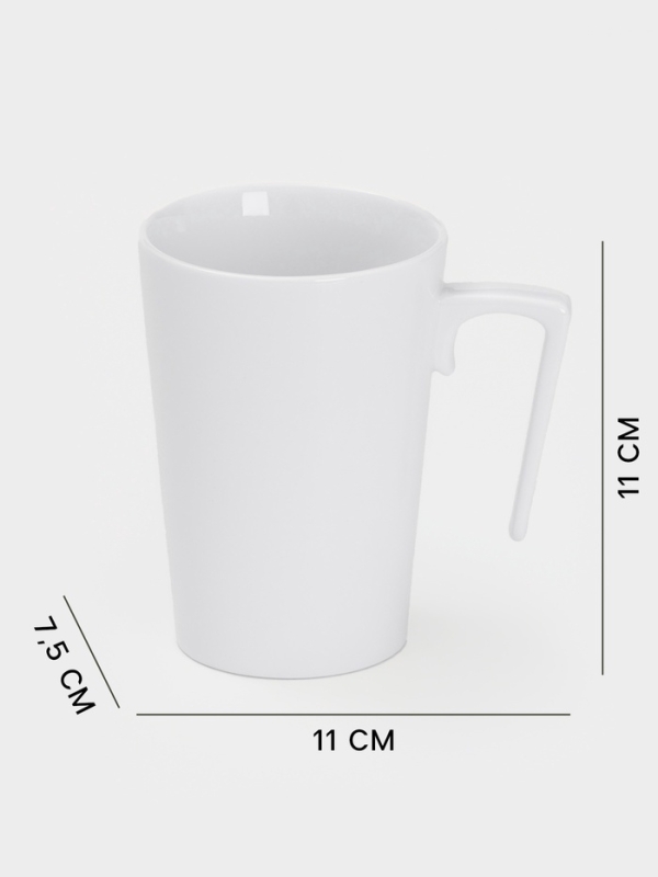 Кружка фарфоровая Wilmax, 320 мл, цвет белый