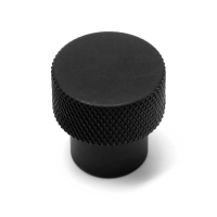 Ручка-кнопка CAPPIO PK328, d=23 мм, цвет черный, 8 шт.