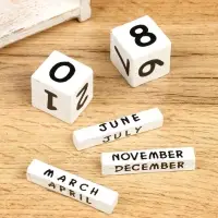 Календарь настольный &laquo;Рыбка&raquo;, 7&times;4&times;10 см, дерево, сине-белый