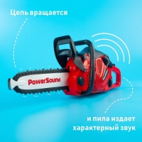 Инструмент &laquo;Бензопила&raquo;, звуковые эффекты, работает от батареек, цвет красный