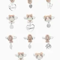 Кольцо &laquo;Выбражулька. Котики бархатные&raquo;, безразмерное, МИКС