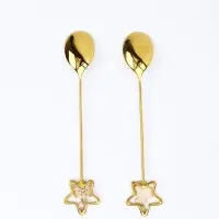 Ложки с подвесами &laquo;Счастья в Новом году!&raquo;, подарочный набор 2 шт., 15.8&times;2.5 см