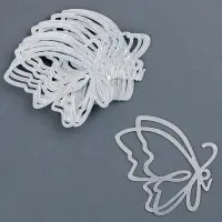 Топпер для торта &laquo;Бабочки&raquo;, 5 шт., серебряные