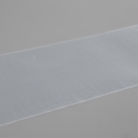 Шторная лента люверсная, органза, 10 см, 50 &plusmn; 1 м, цвет прозрачный