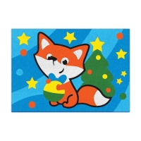 Фреска &laquo;Новый год! Лисичка с шариком&raquo;, новогодний набор для творчества