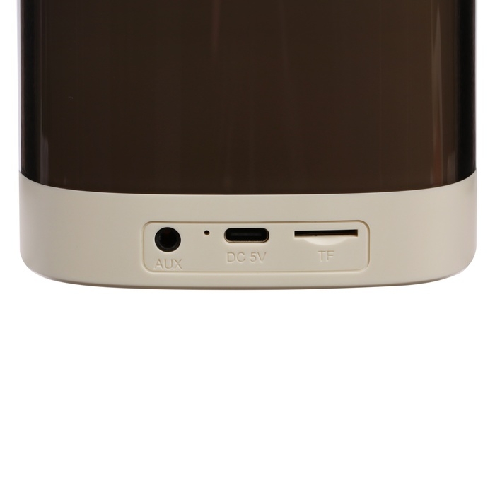 Мини караоке-система T7, 5 Вт, микрофон, 1800/800мАч, Jack 3.5, Type-С, RGB, бежевая