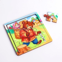 Пазл &laquo;Маша и медведь&raquo;, 9 деталей