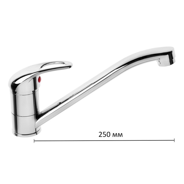 Смеситель для кухни ZEIN Z50151, однорычаж., картридж 35 мм, излив 25 см, без подводки, хром Смеситель для кухни ZEIN Z50151, однорычаж., картридж 35 мм, излив 25 см, без подводки, хром