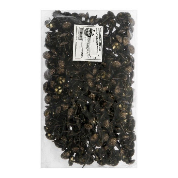 Гвозди декоративные 11х17 мм, цвет античная бронза 058, в упаковке 500 шт. Гвозди декоративные 11х17 мм, цвет античная бронза 058, в упаковке 500 шт.