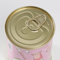 Носки в банке "Для маленькой леди, С 8 Марта!" (внутри носки женские, цвет белый) Носки в банке "Для маленькой леди, С 8 Марта!" (внутри носки женские, цвет белый)