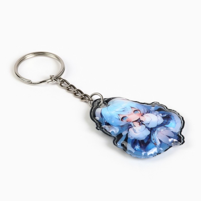 Новогодний брелок с фонариком для ключей &laquo;Новый год: Снежинки&raquo; 5.3 х 9 см