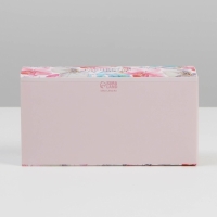 Коробка под 6 конфет, кондитерская упаковка &laquo;Расцветай от счастья&raquo;, 10.2 х 20 х 5 см