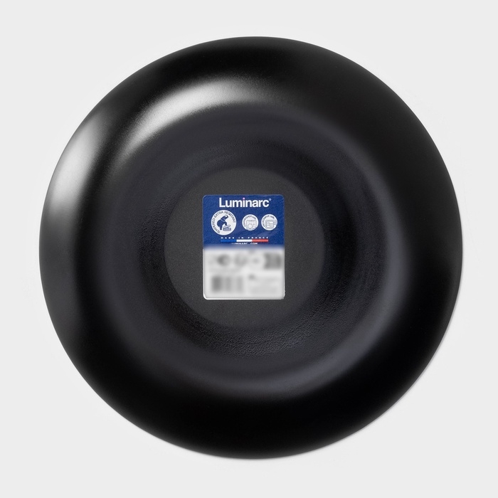 Тарелка десертная Luminarc COTTAGE BLACK, d=19 см, стекло, чёрная