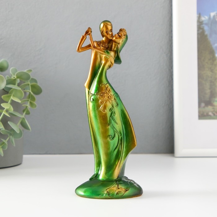 Сувенир полистоун Сувенир полистоун "Танец влюблённых. Поцелуй" 20,2 см