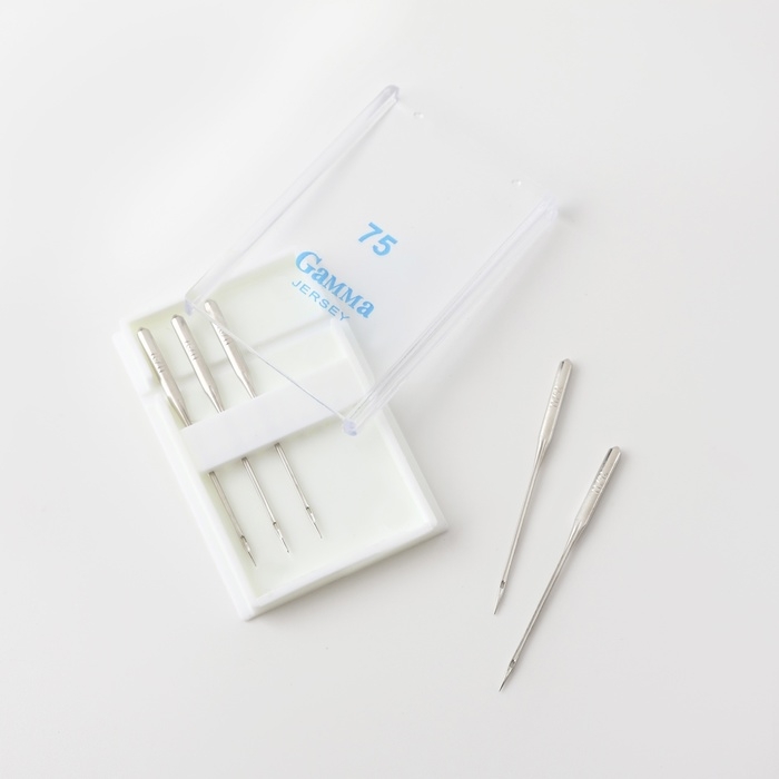 Иглы для бытовых швейных машин, для трикотажа, №75/11, 5 шт, NT