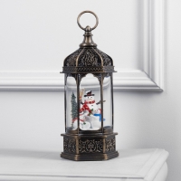 Светодиодная фигура «Фонарь со снеговиками» 13 × 28.5 × 12 см, пластик, батарейки ААх3 (не в комплекте), USB, свечение тёплое белое Светодиодная фигура «Фонарь со снеговиками» 13 × 28.5 × 12 см, пластик, батарейки ААх3 (не в комплекте), USB, свечение тёплое белое