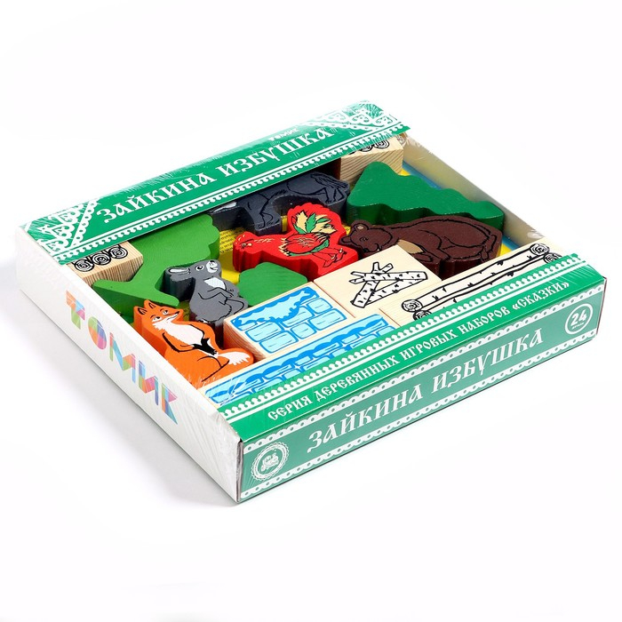 Конструктор &laquo;Сказки. Зайкина избушка&raquo;, 24 элемента
